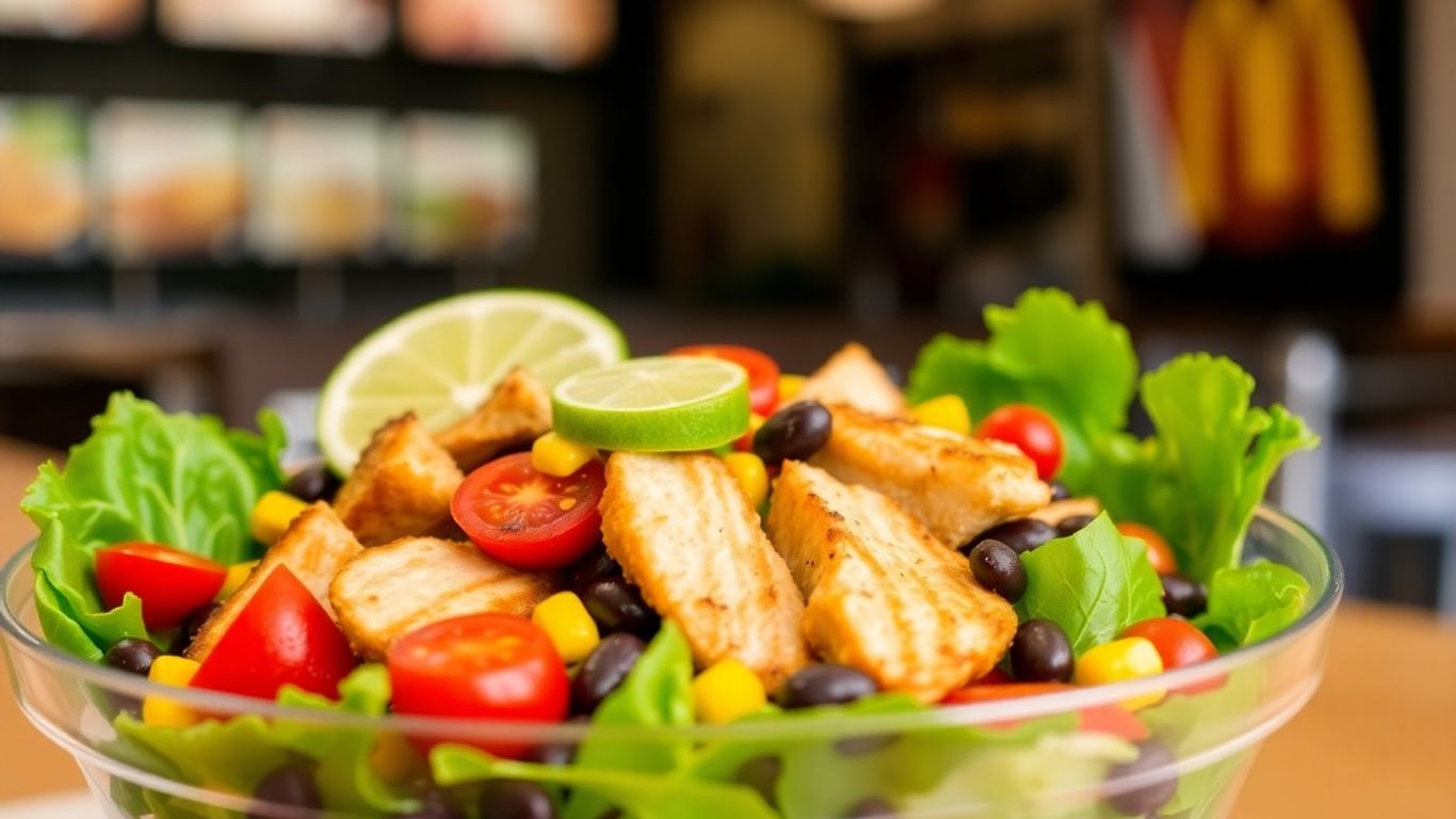 McDonald's Premium Southwest Salad with chicken and vegetables