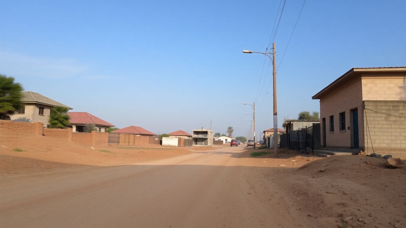 طرقات غير معبدة وإنارة ضعيفة في قرية