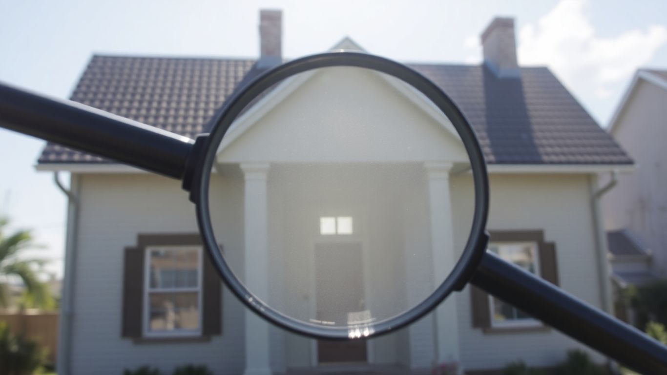 Casa con lupa, infraseguro en seguro de hogar.