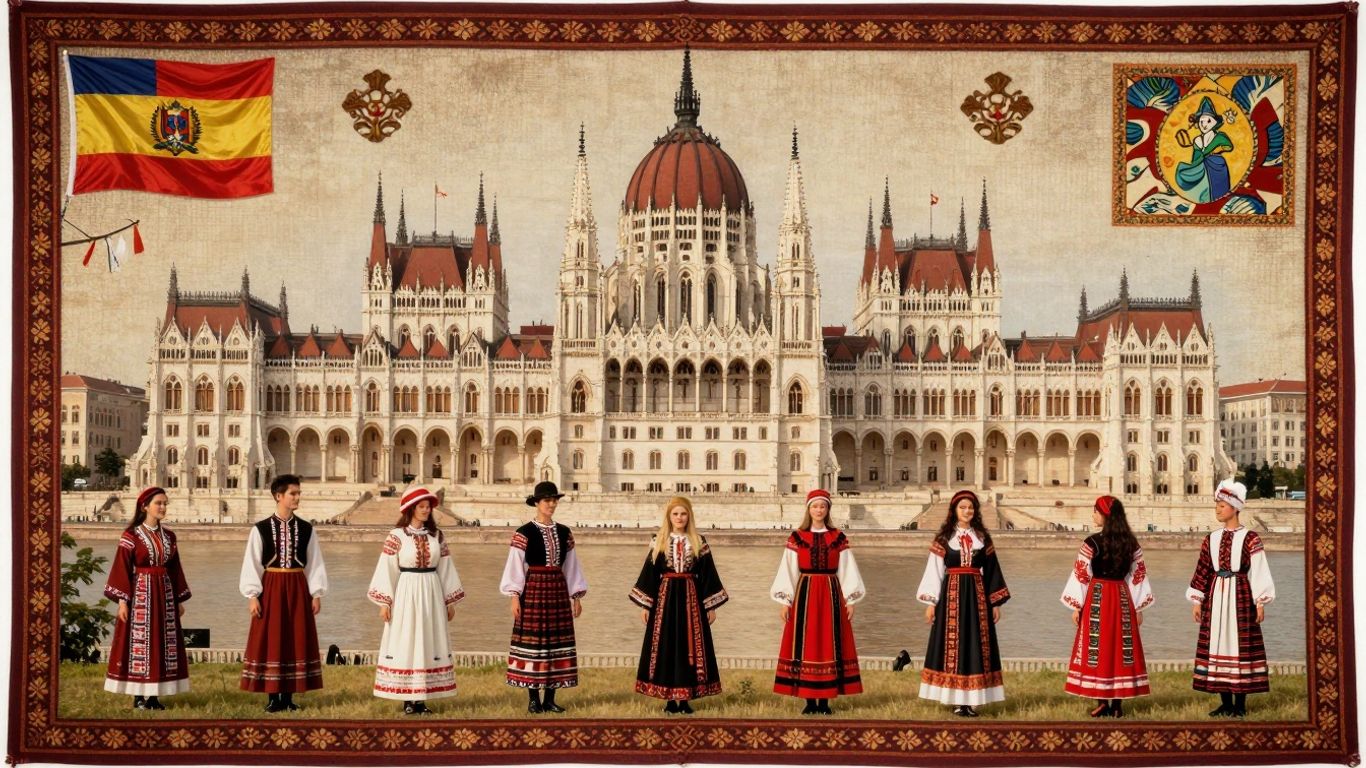 Elemente culturale românești și simboluri naționale.