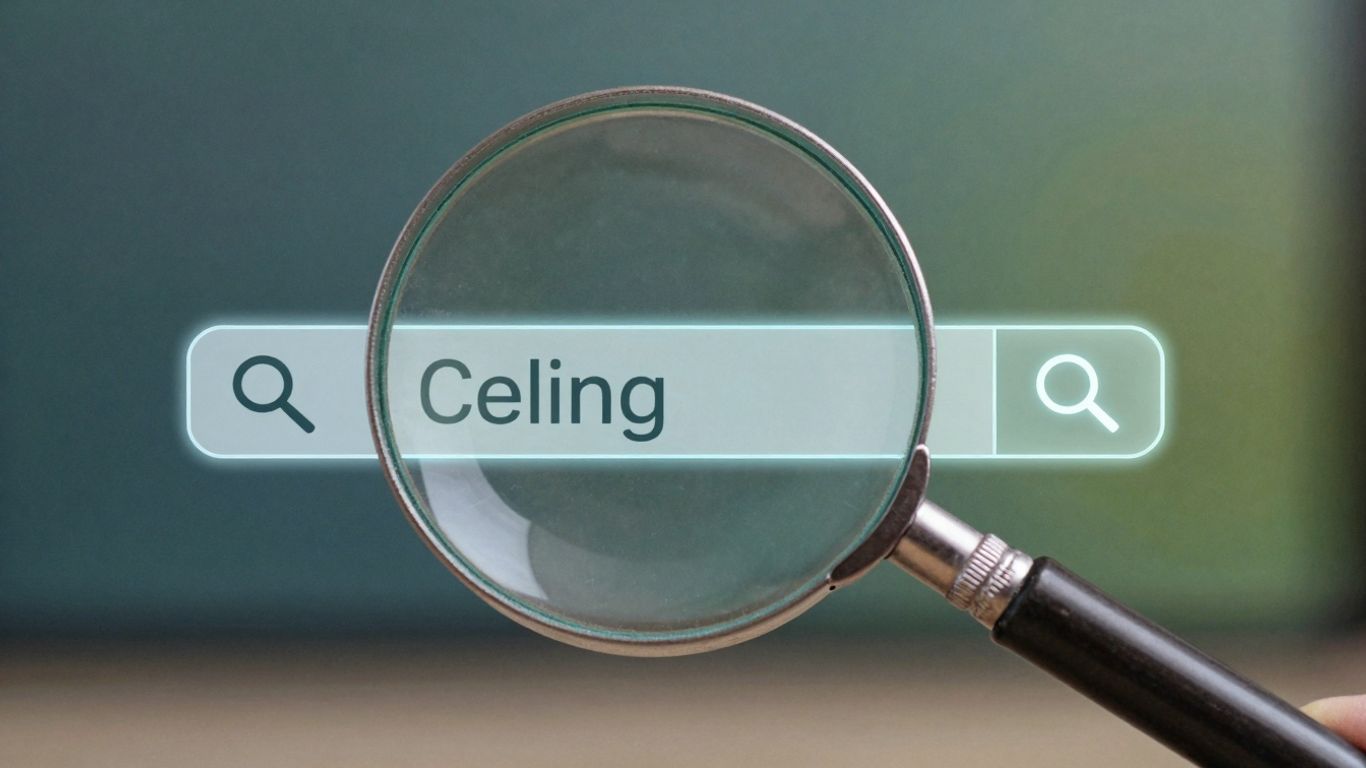 Loupe sur page de résultats de recherche Google