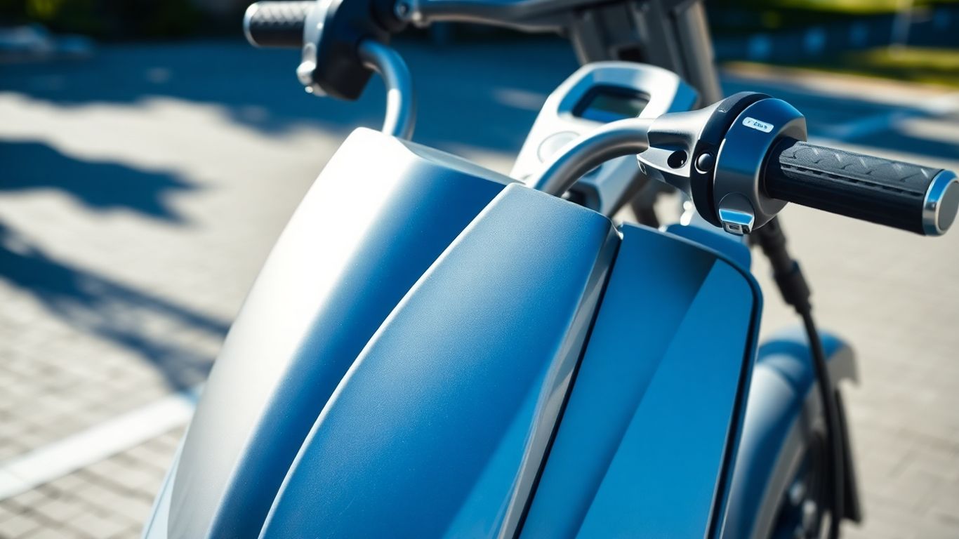 Elektroroller mit Zubehör und Ausrüstung