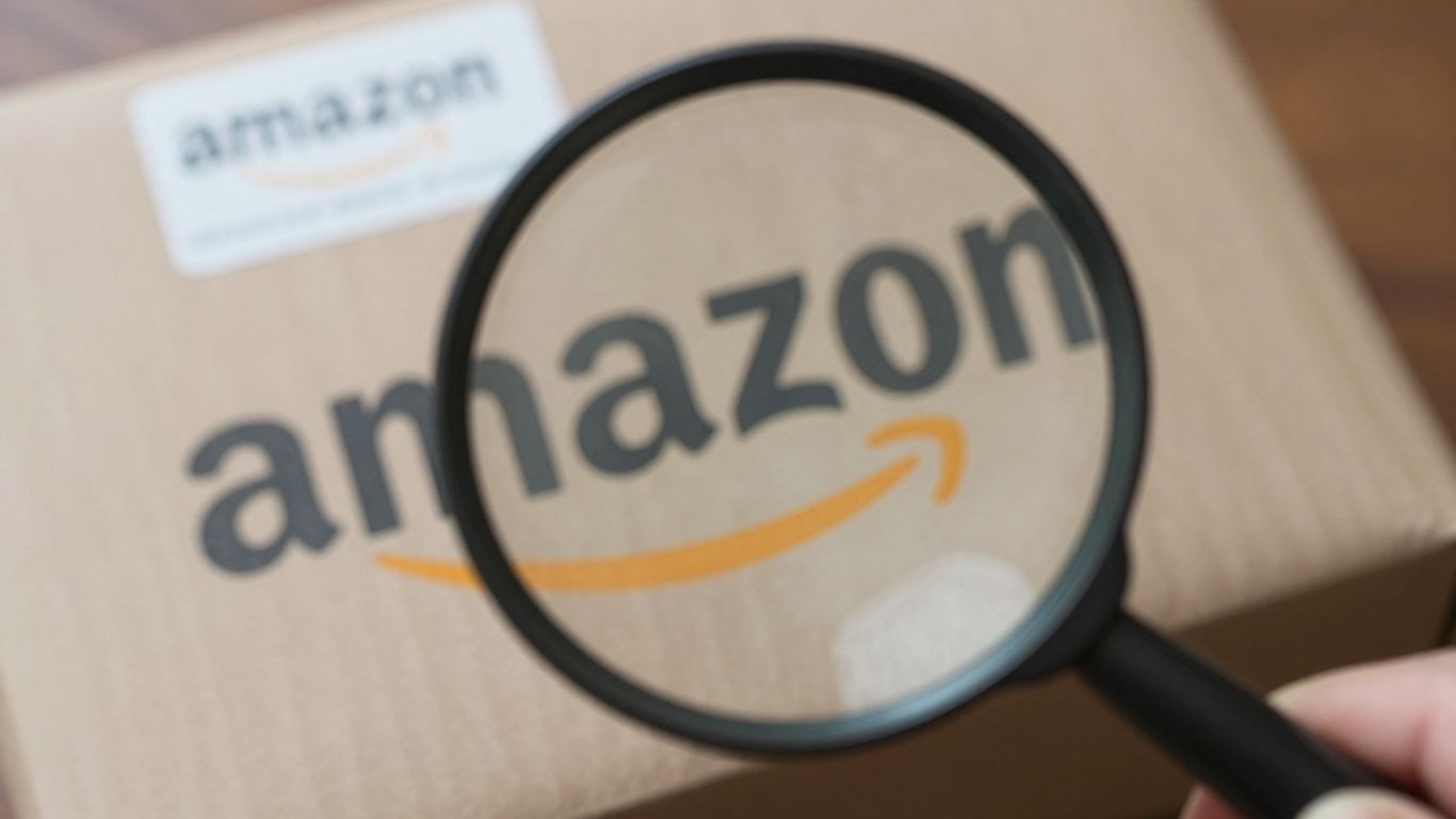 Amazon package with a suspicious product logo.