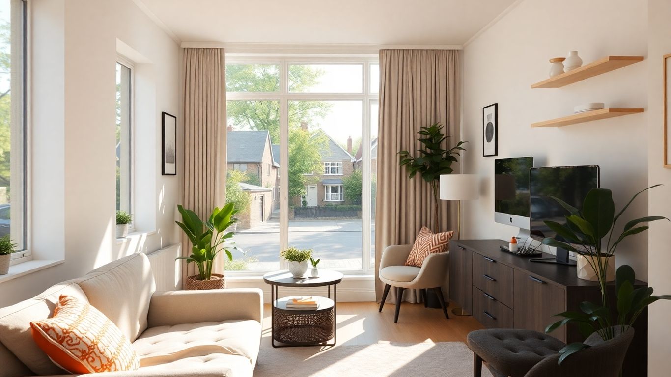 Cosy St Albans apartment with street view through window