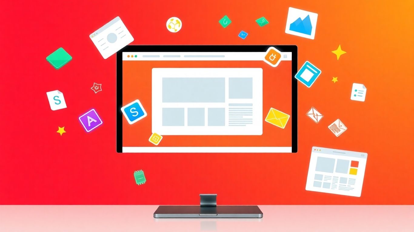 Wix website builder interface with drag-and-drop elements.