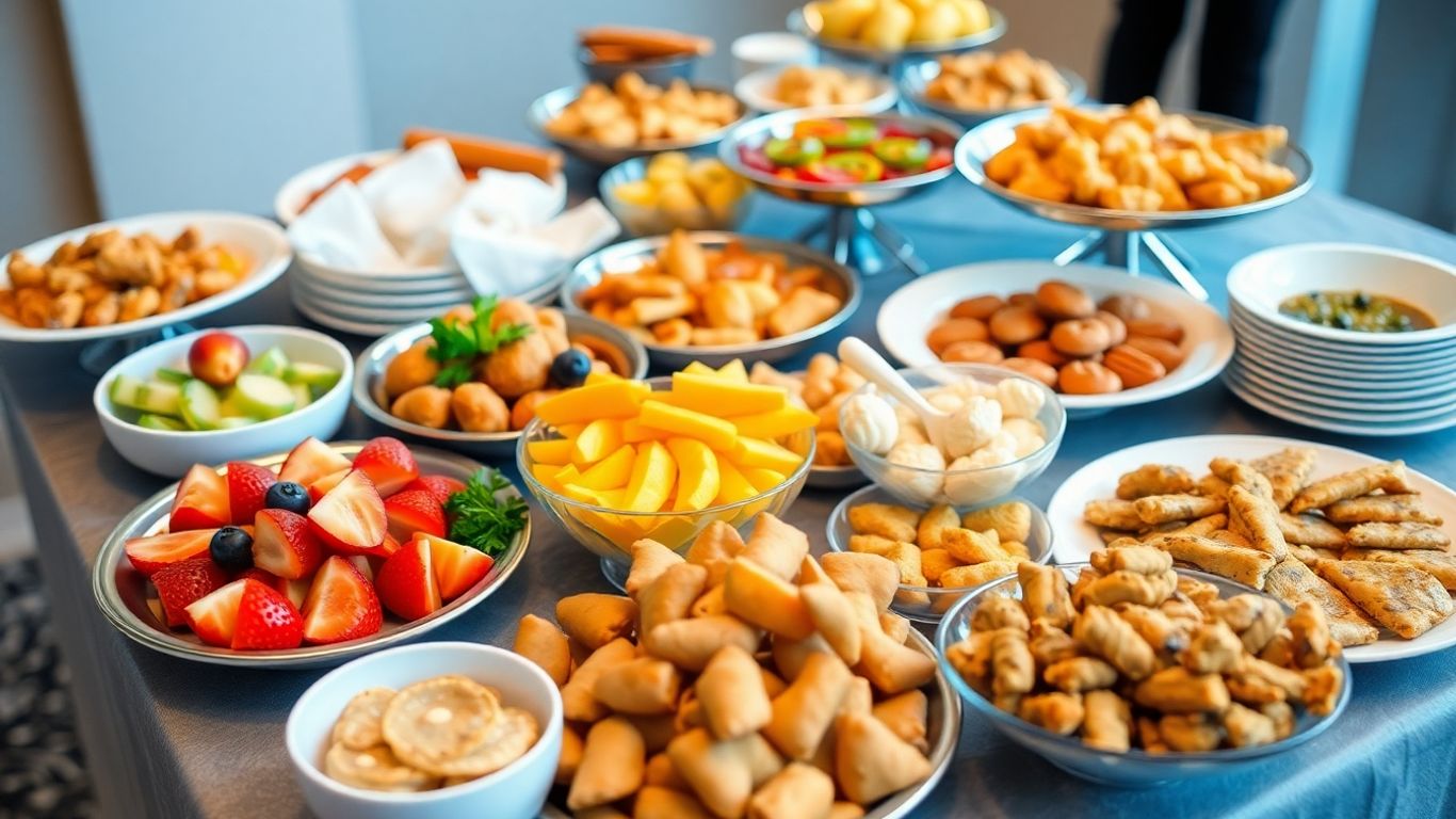 อาหารหลากหลายเมนูสำหรับงานอบรม