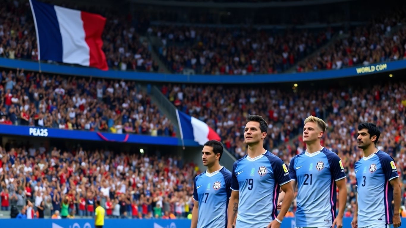 Équipe de France sans Kylian Mbappé lors du match