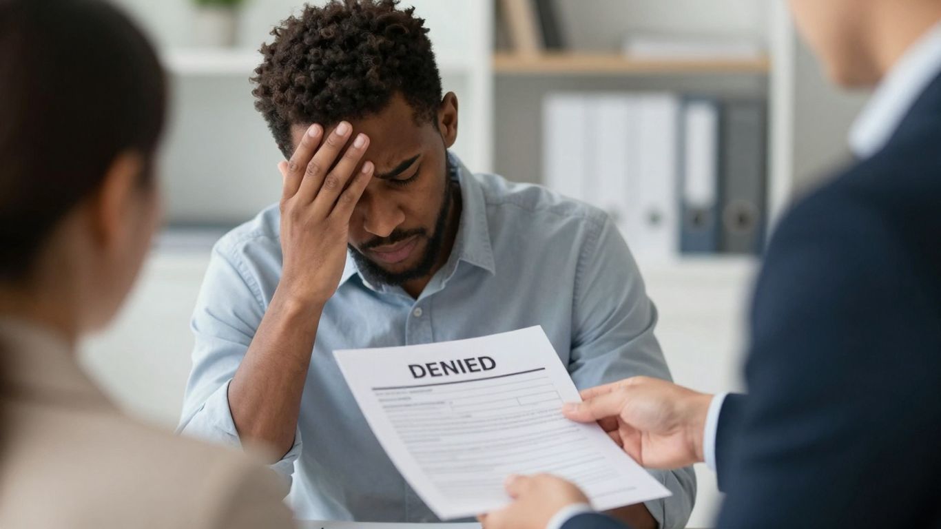 Person receiving help with denied insurance claim.