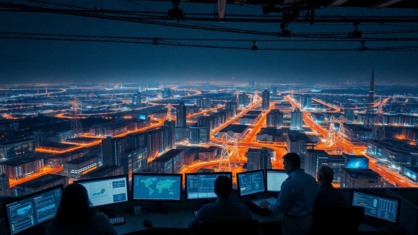 Centrul de control electric modern cu rețea energetică inteligentă