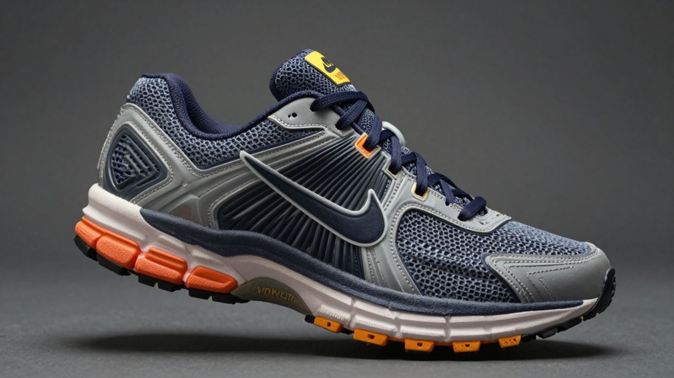 Nike Vomero Plus running shoe with thick sole.