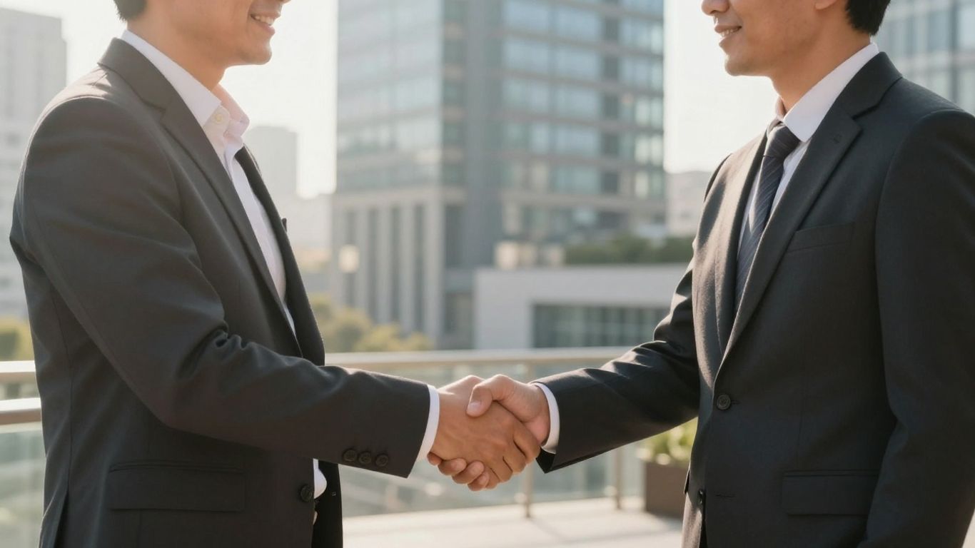 Handshake signifying agreement for Washington State real estate broker.