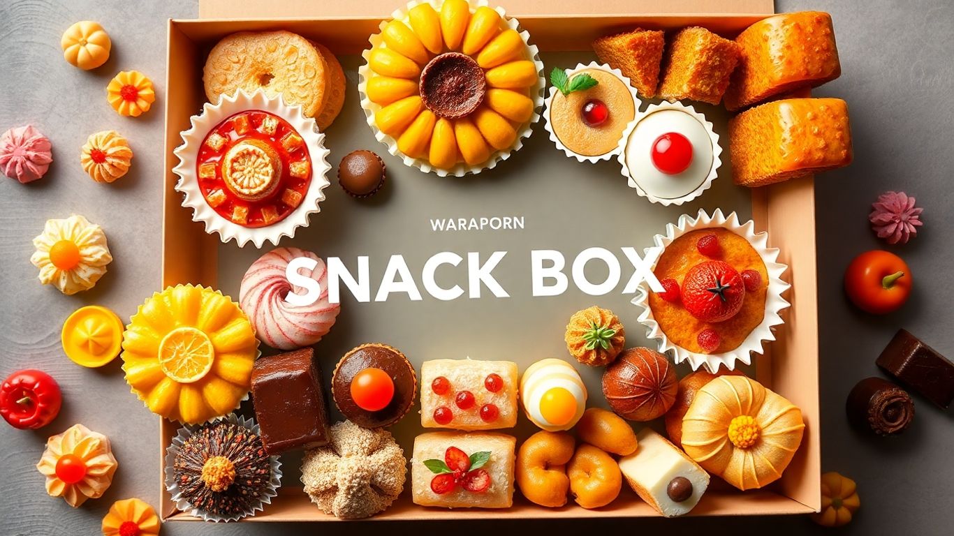 กล่องขนมวราภรณ์ ขนมไทยหลากหลาย อร่อย น่าทาน