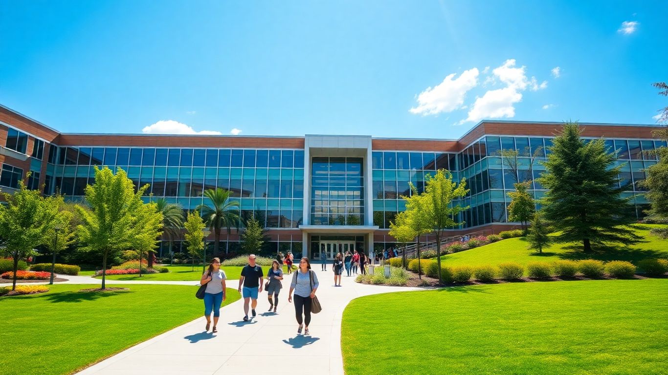 East Valley Institute of Technology East Campus building and students