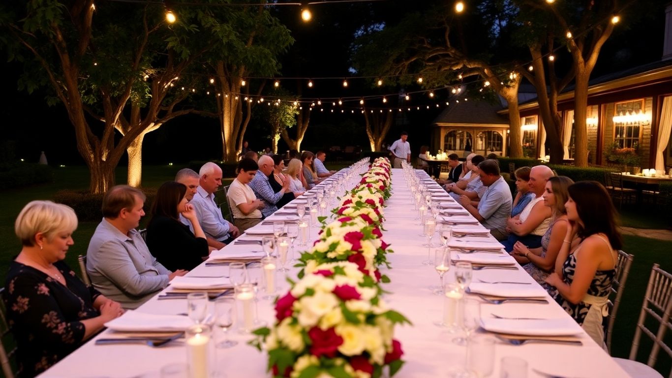 การจัดเลี้ยงแบบ Long Table นอกสถานที่