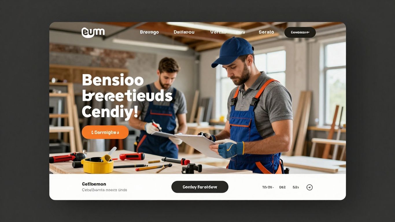 Trades landing page design impacting lead generation.