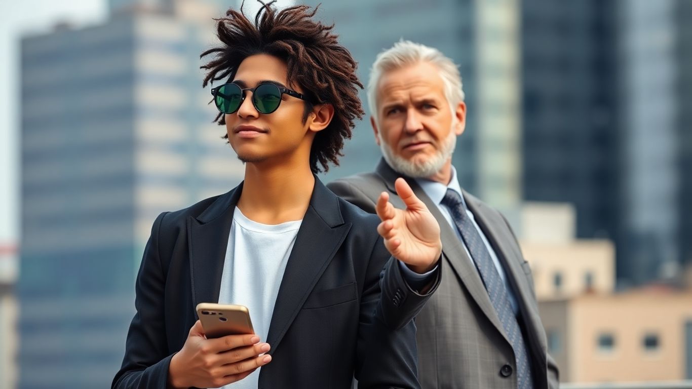 Influencer vs om de afaceri: contrast de succes și influență.