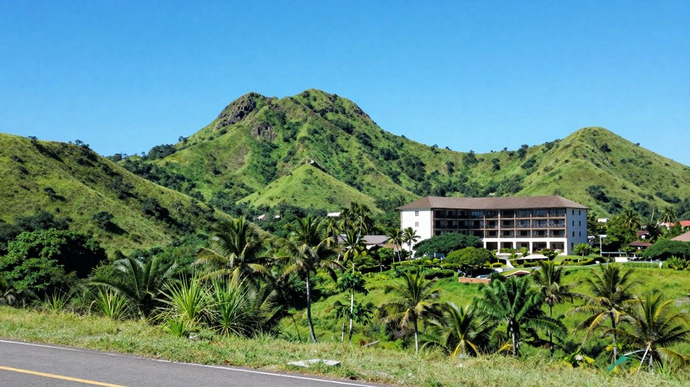 Hotel near Komodo Airport with scenic views.