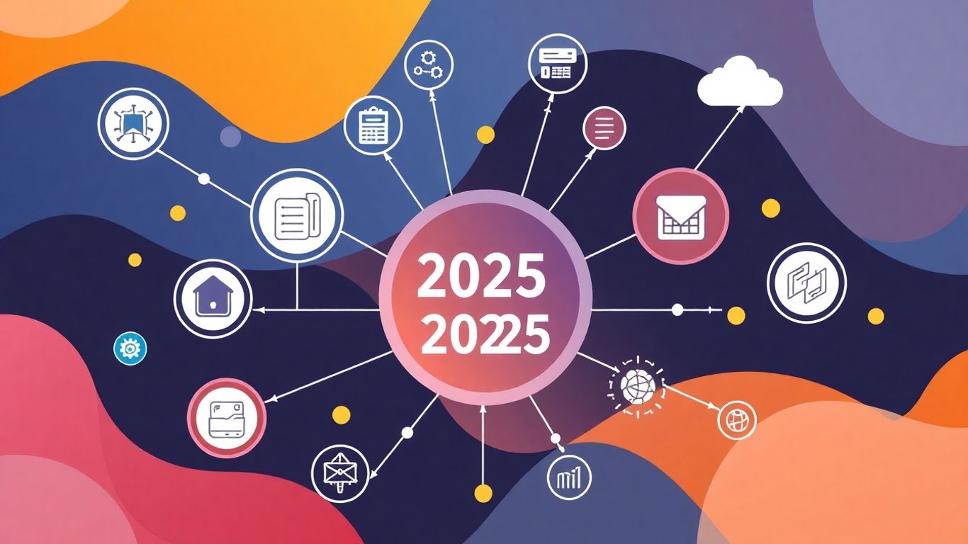 Infographic of modern IT management tools for 2025.