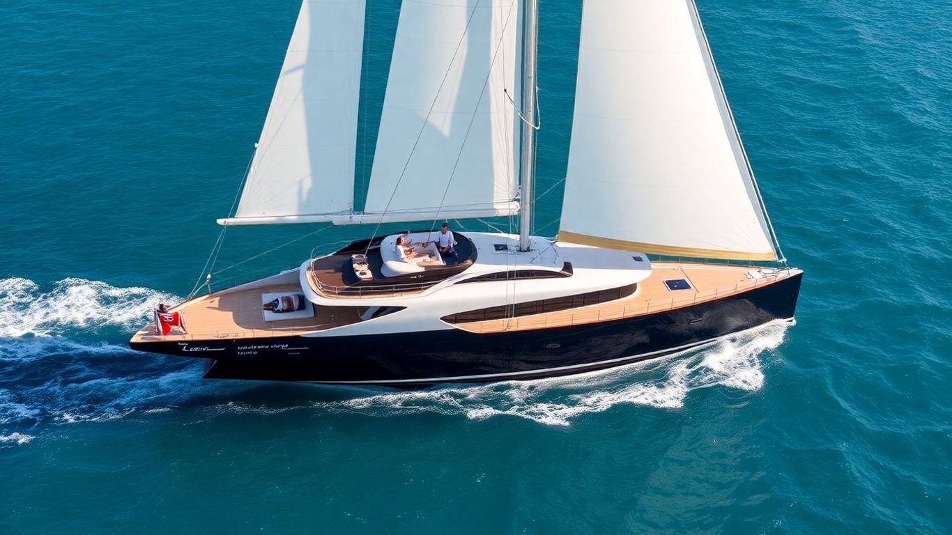 Perini Navi Tamsen sailing yacht on the water