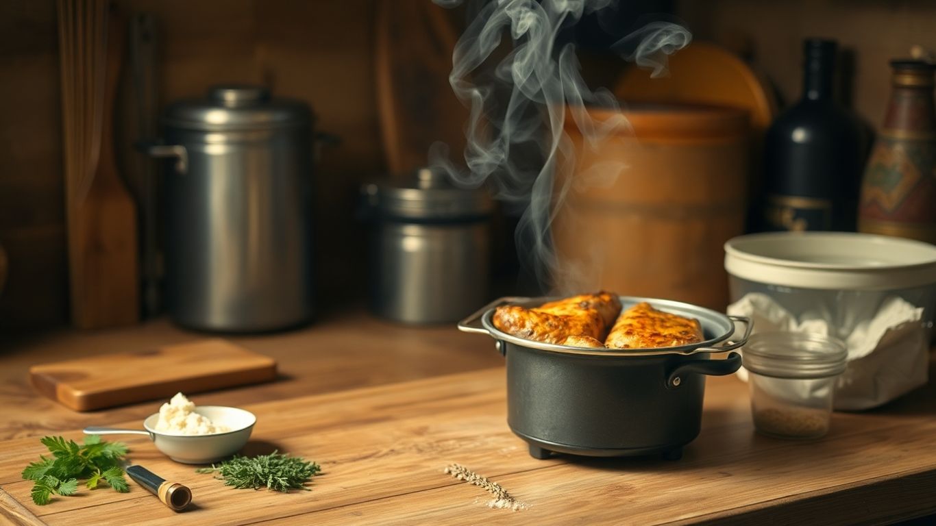 Utensílios simples para defumação caseira