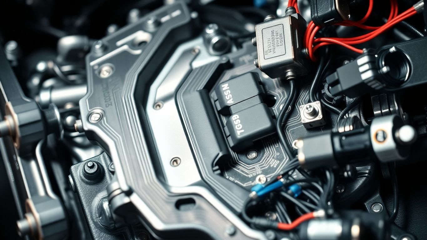 Automotive transmission control module with detailed circuitry