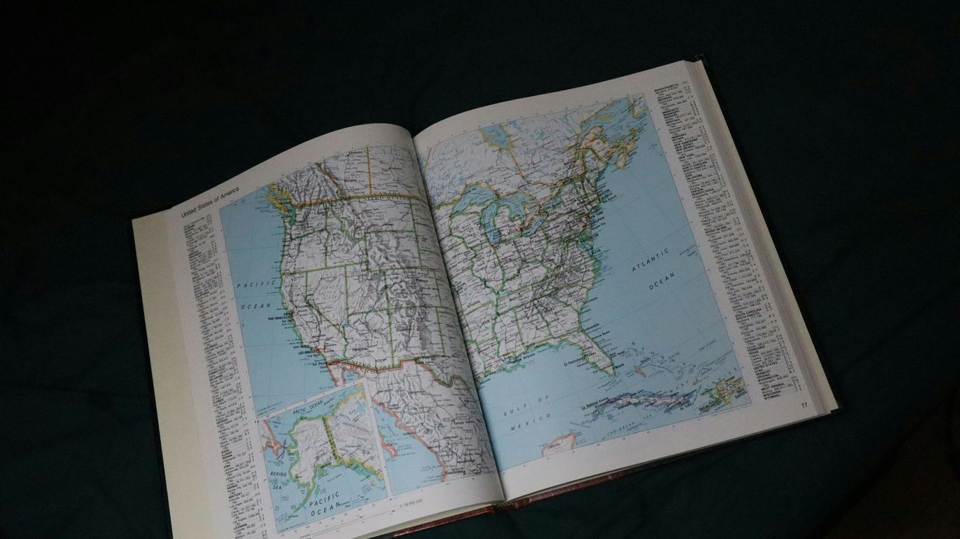 green and white book page