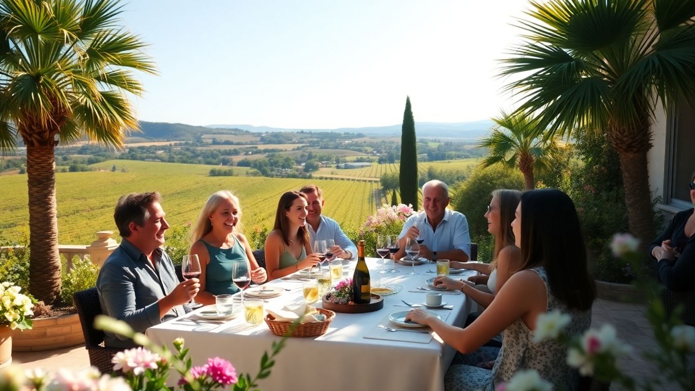 Team enjoying a retreat in South of France.