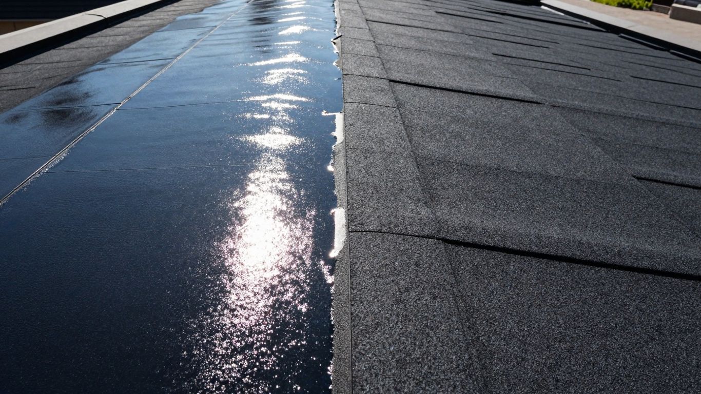 Silicon and acrylic roof coatings comparison.