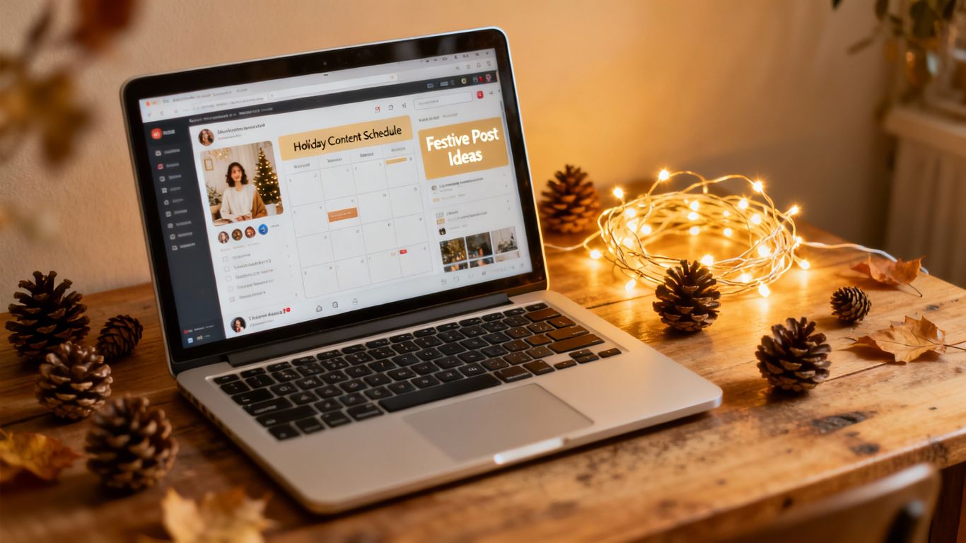 Holiday social media planning for local businesses.