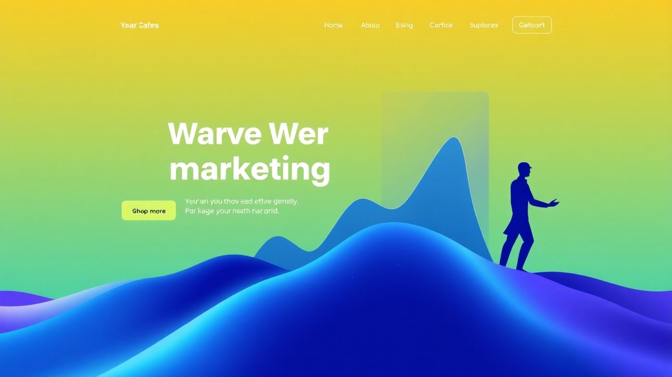 Marketing agency website template design