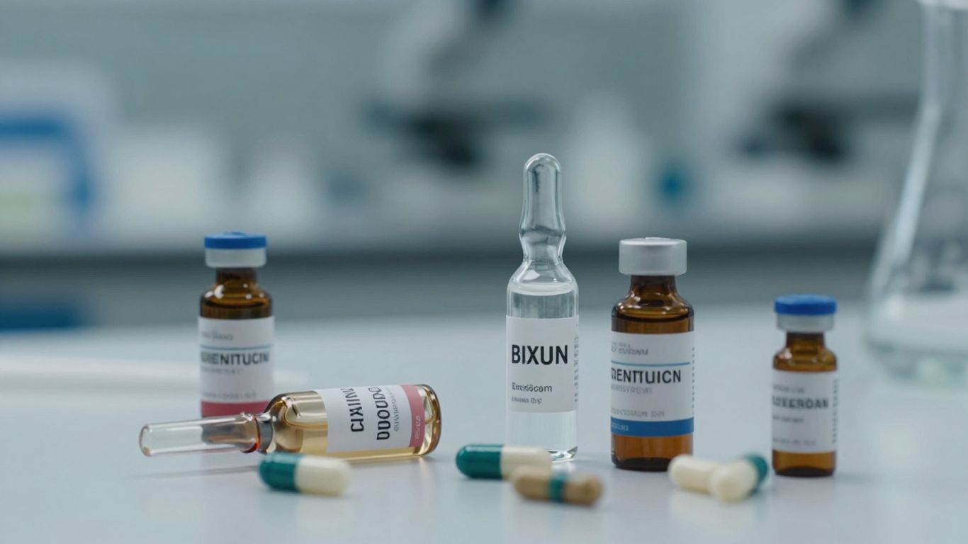 Vials and capsules related to SARM research.