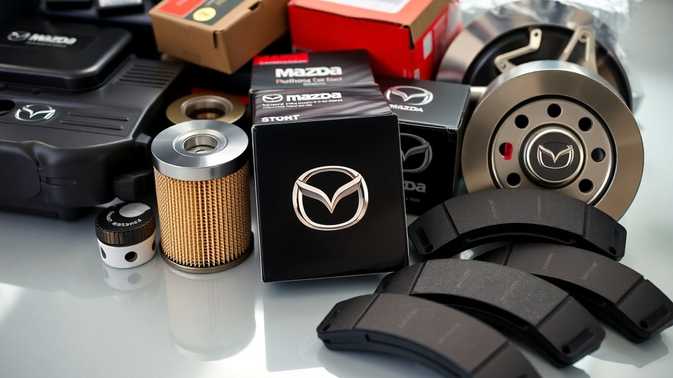 Genuine Mazda parts for vehicles