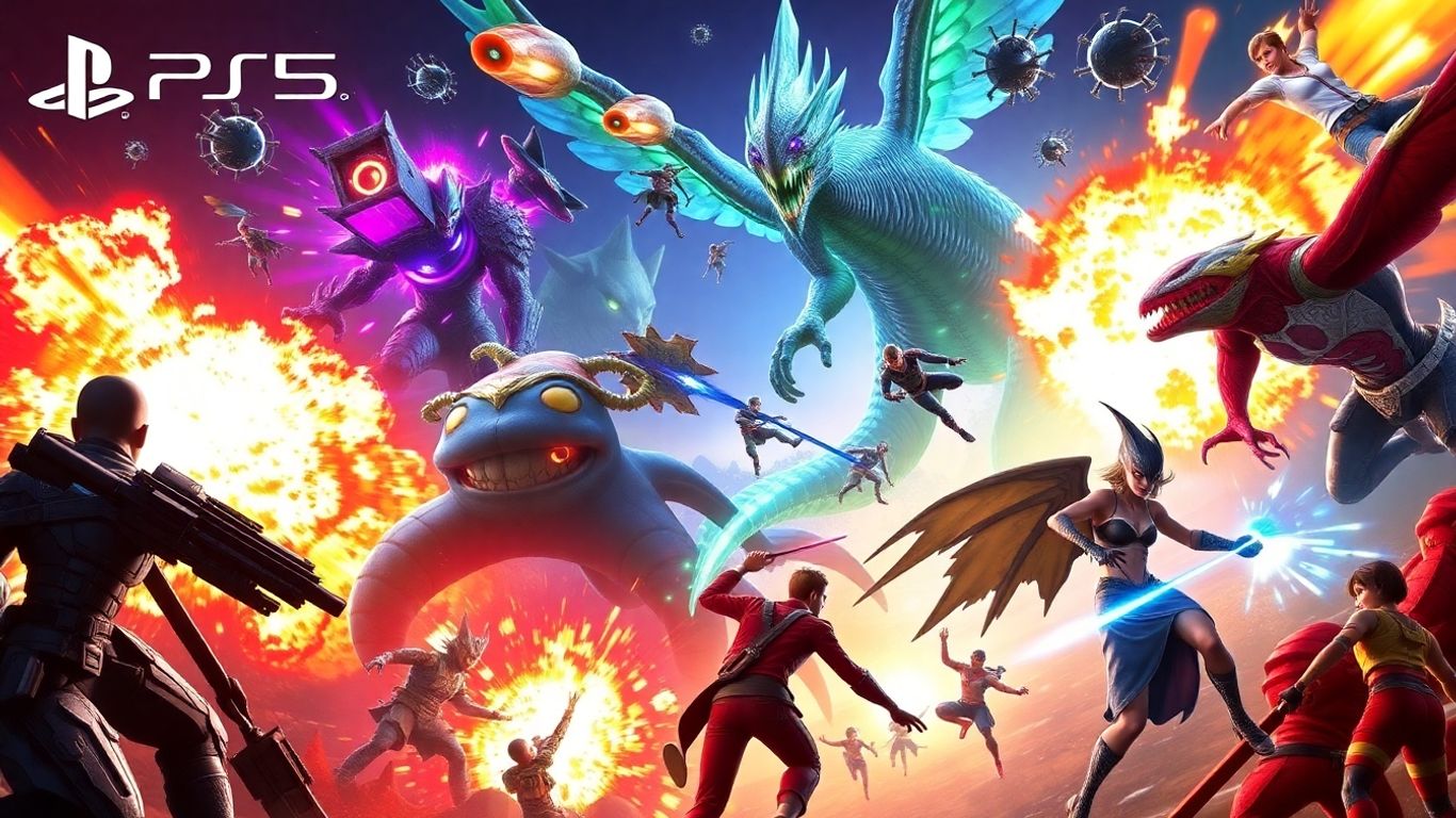 Personnages et créatures de jeux PS5 attendus en 2025.