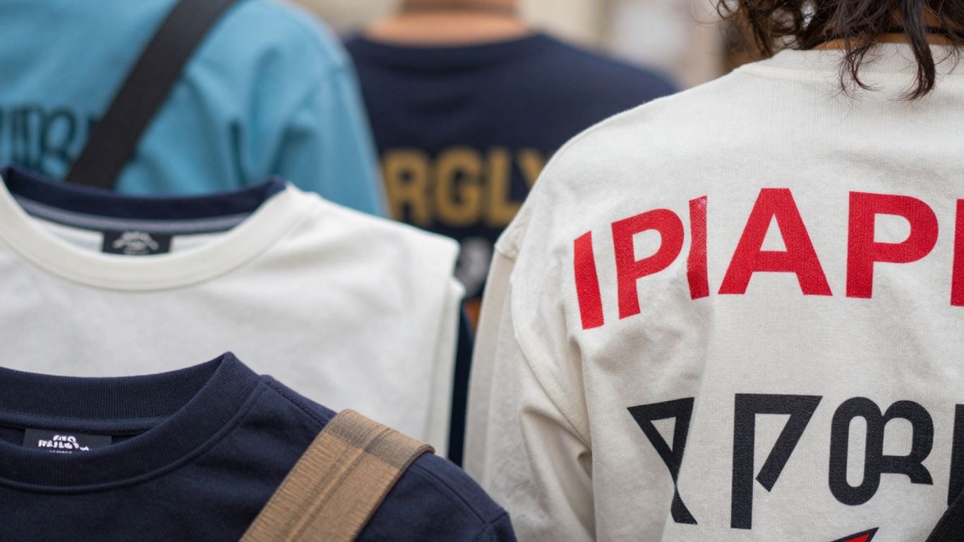 Japanese streetwear clothing details and textures