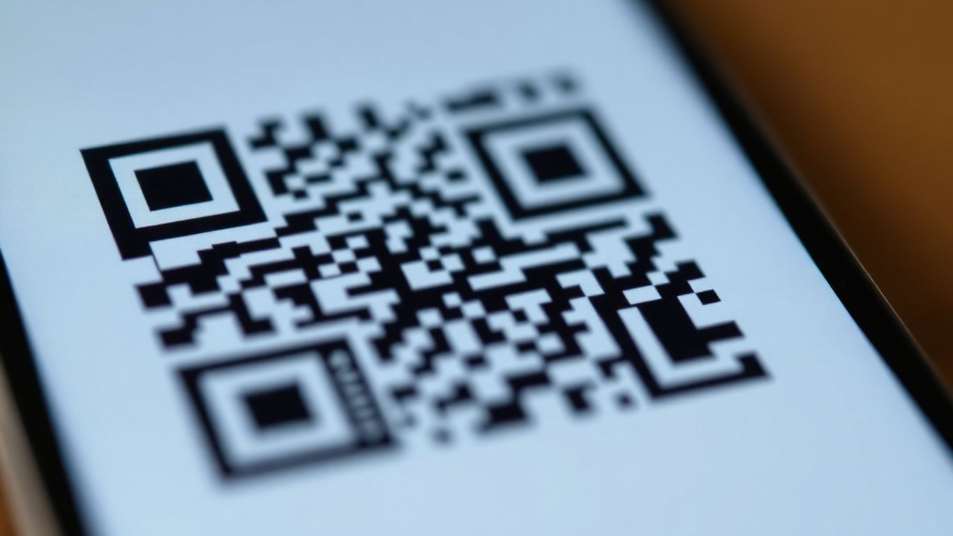 Smartphone scanning a dangerous QR code.