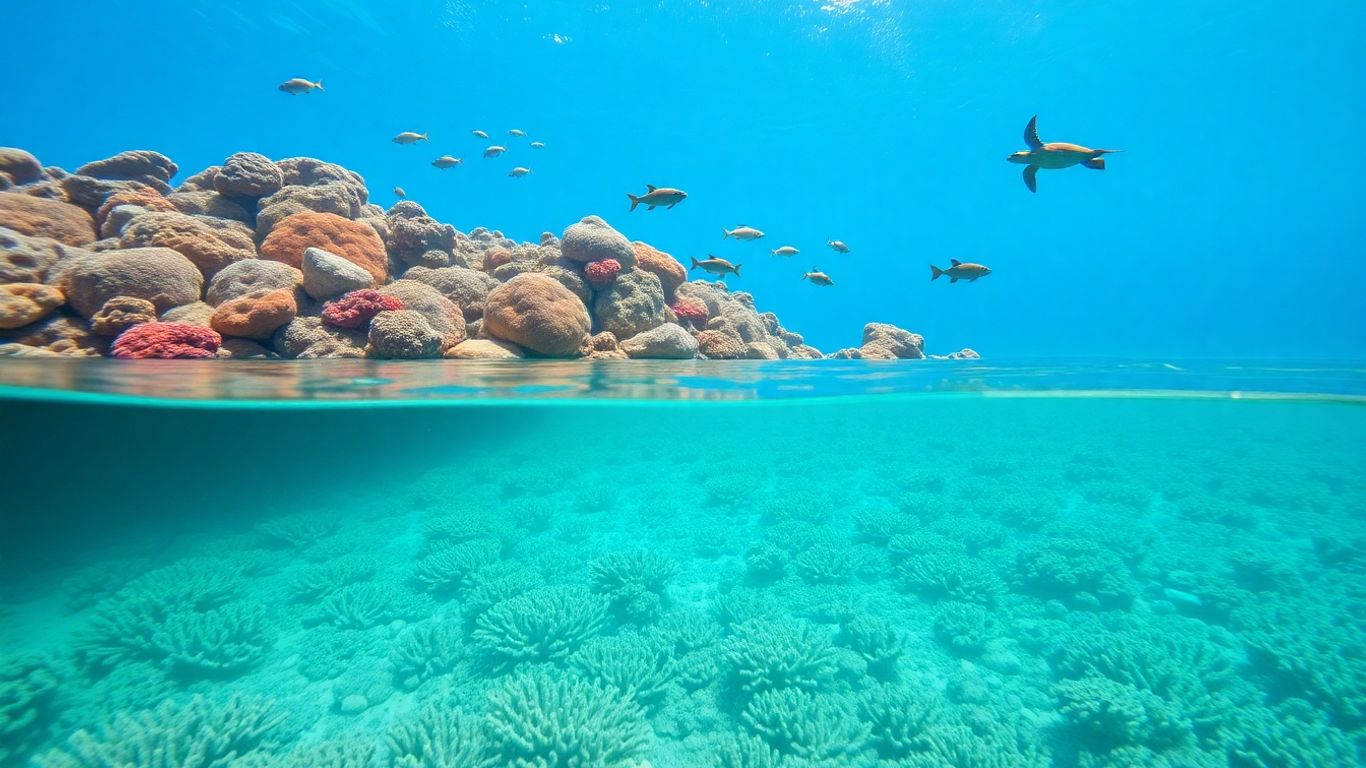 Coraux changent couleur sous l'effet de l'acidification marine.