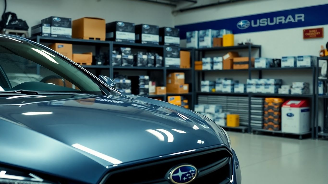 Genuine Subaru car parts displayed online