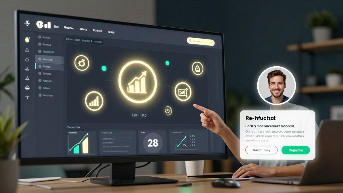 Ecommerce automation and AI chatbot enhancing sales.