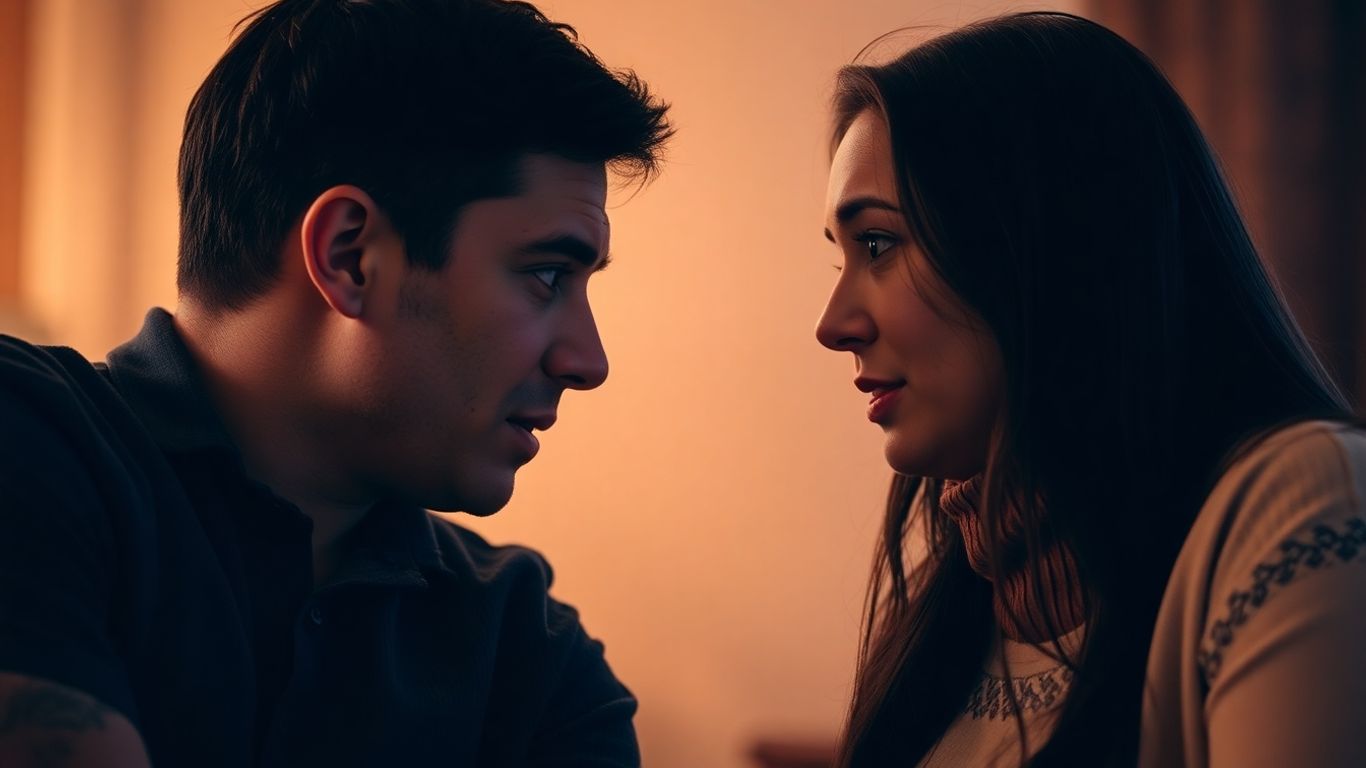Two people in a present and open conversation.