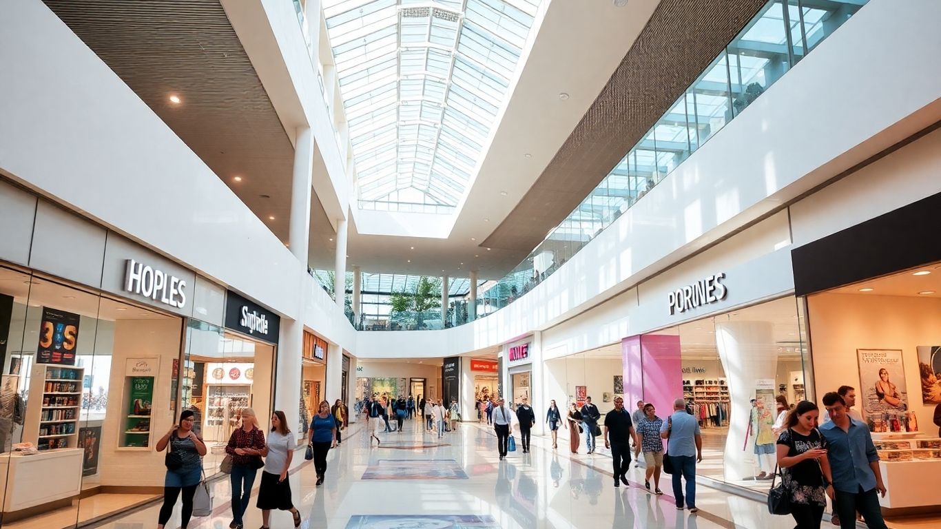 Spații comerciale moderne și vibrante în 2025.