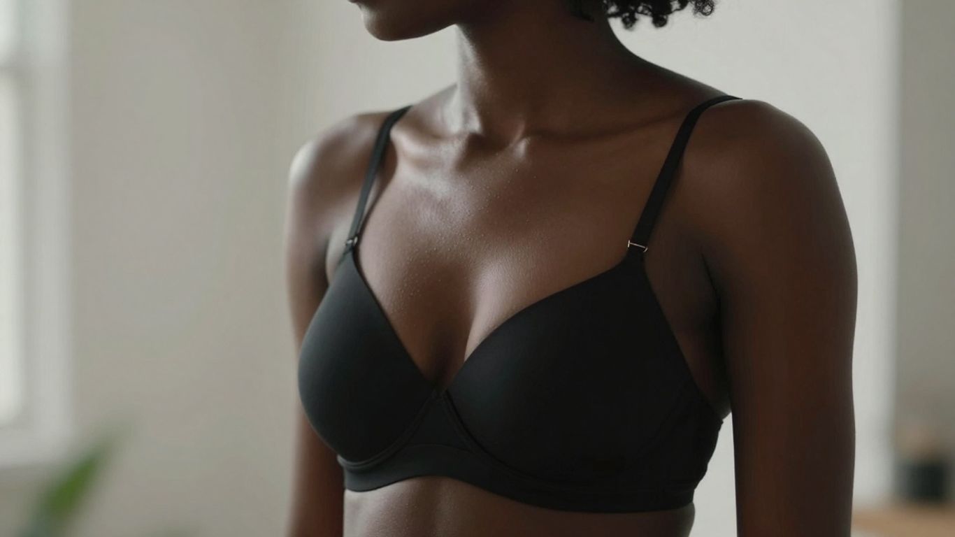 Woman's silhouette with enhanced chest contours.