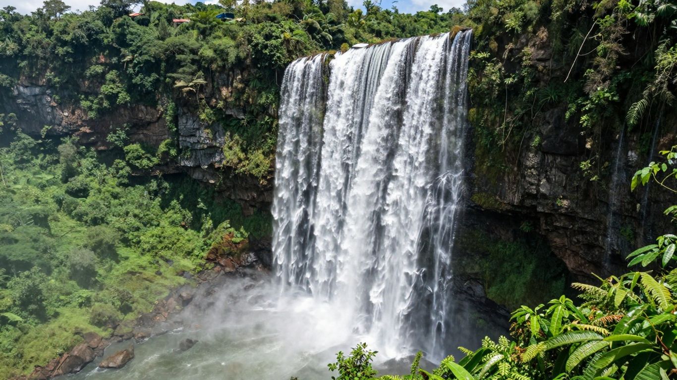 Cachoeira Salto Ángel na Venezuela.