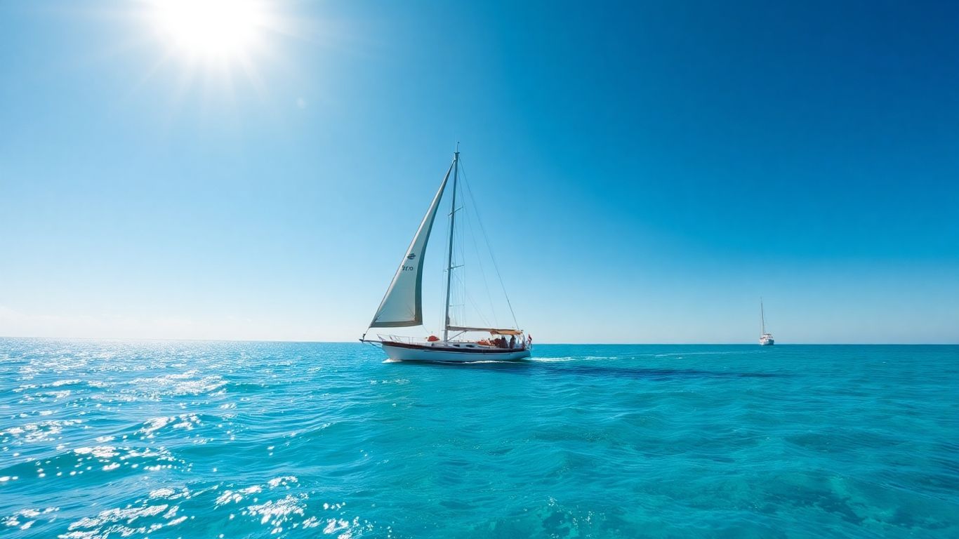 Sailboat on the ocean