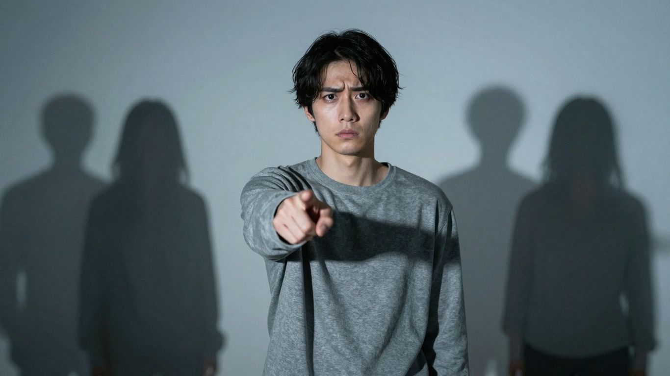 Person feeling pressured by shadowy recruiters.