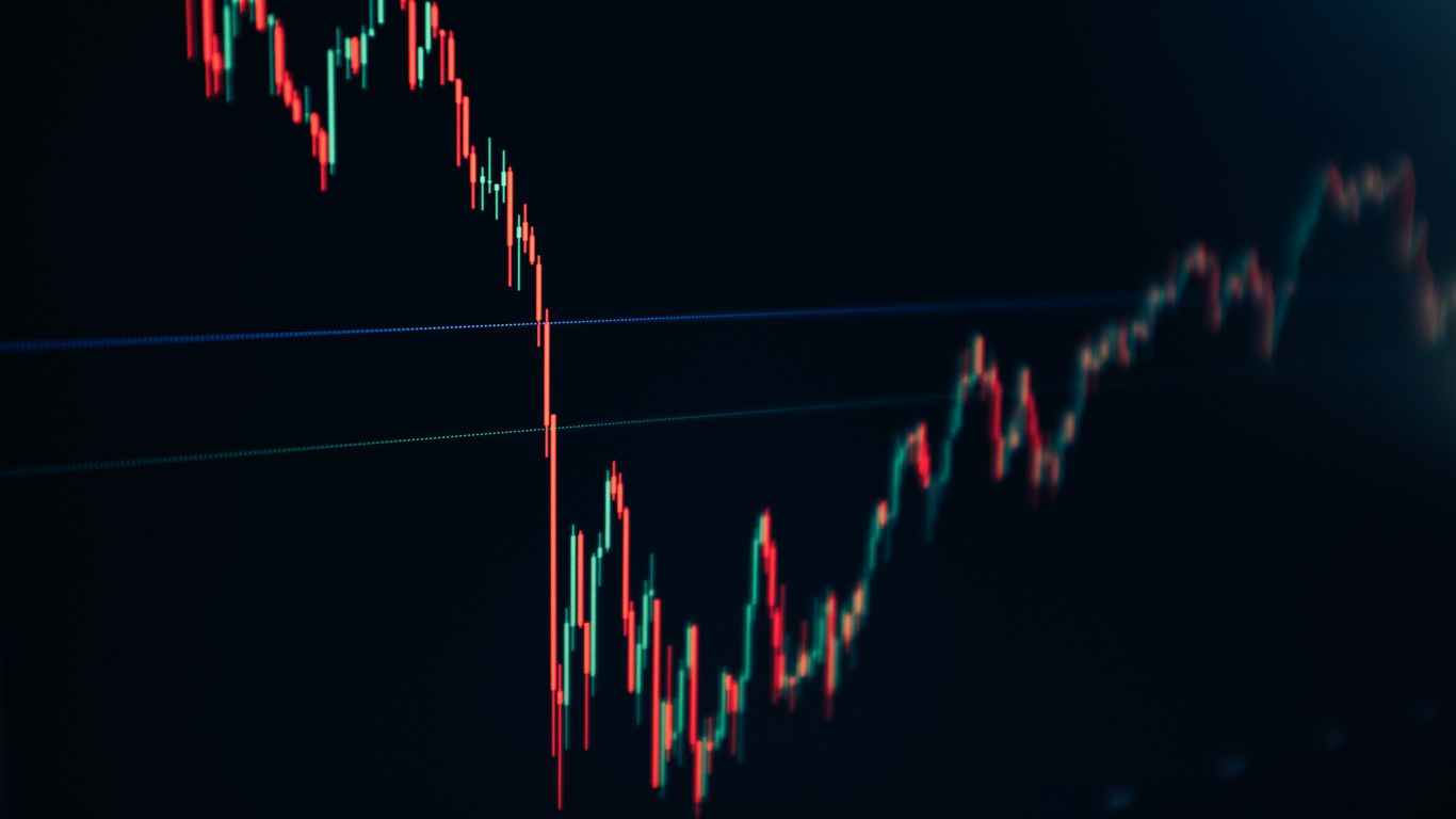 a close up of a line with a blue background