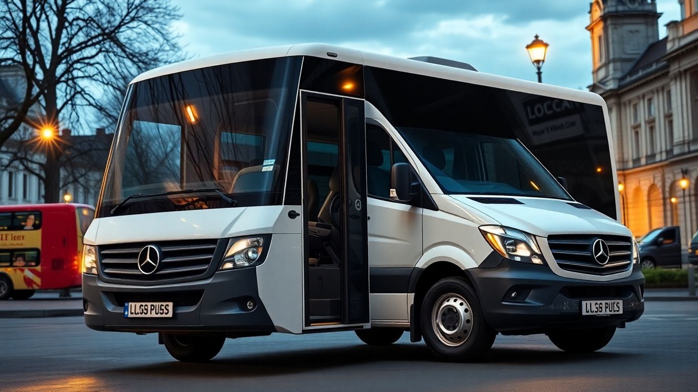 Minibus ready for Gatwick airport transfer