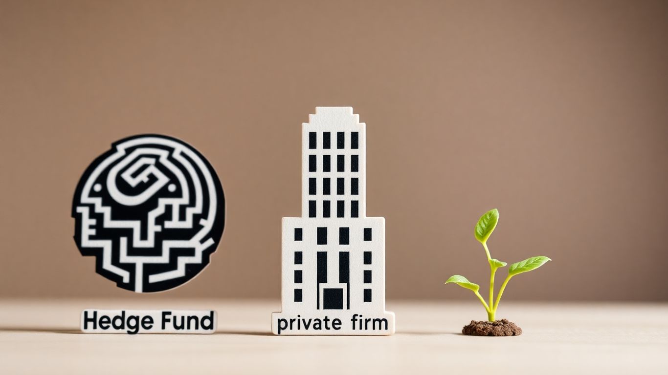 Hedge fund, private equity, venture capital icons