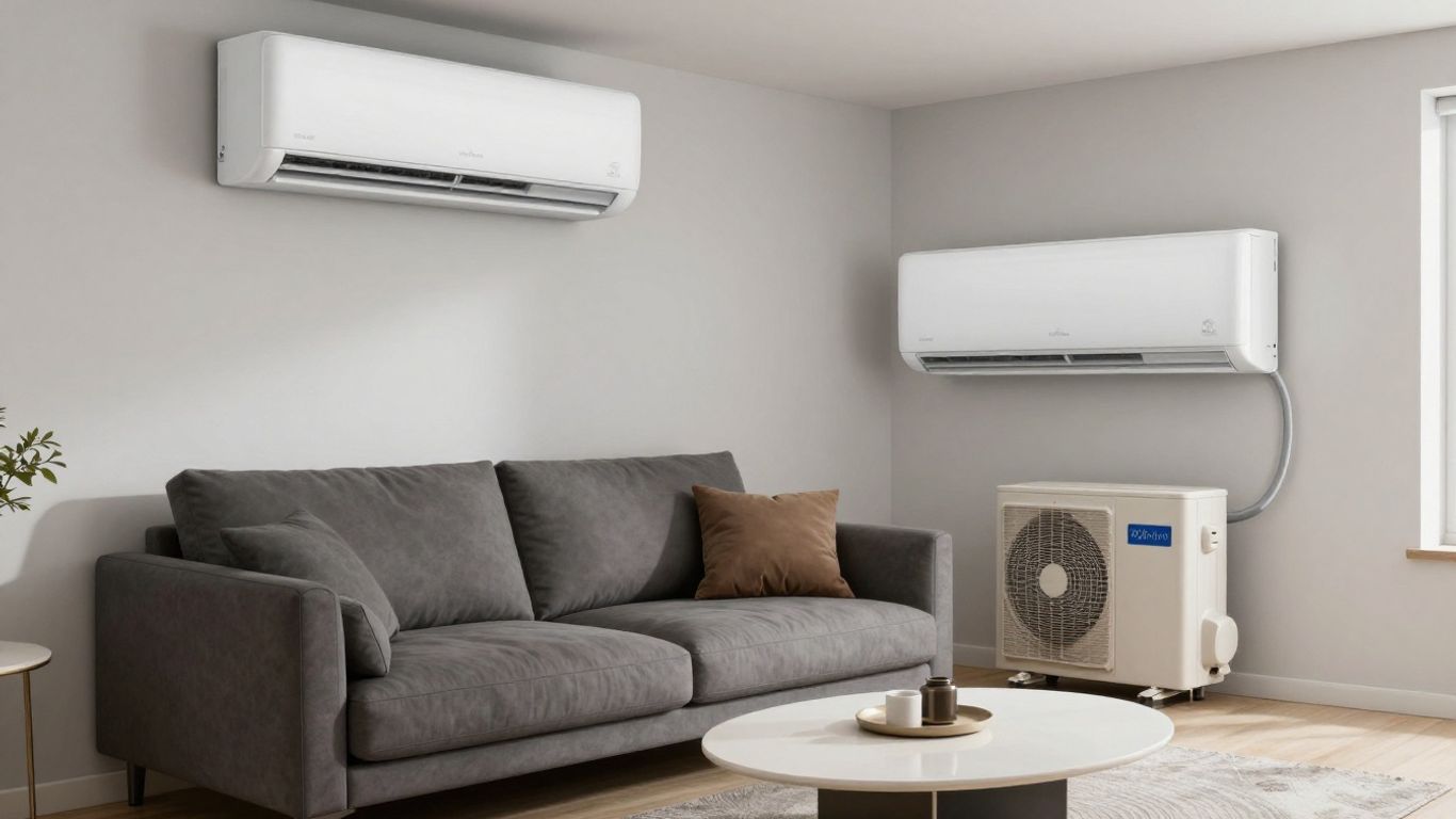 Climatisation multi-split : confort étendu dans un salon.