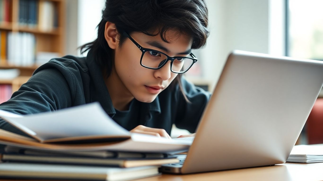 Student achieving success with IELTS practice tests.