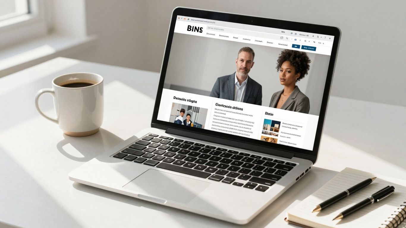 Simple CRM interface on a laptop for a solo freelancer.